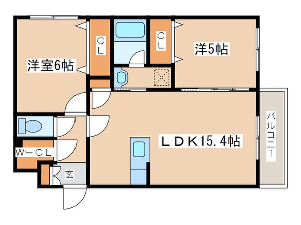 ライラックプレイスの物件間取画像